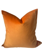 Load image into Gallery viewer, Bright Orange Velvet Pillow