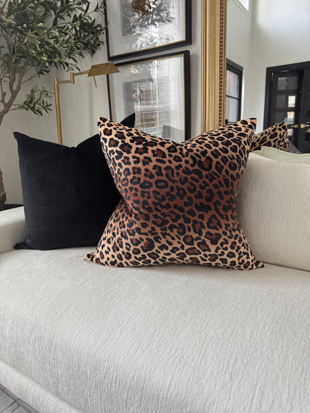 Leopard Velvet Pillow