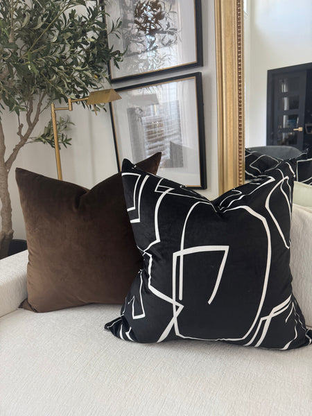 Cocoa Velvet Pillow