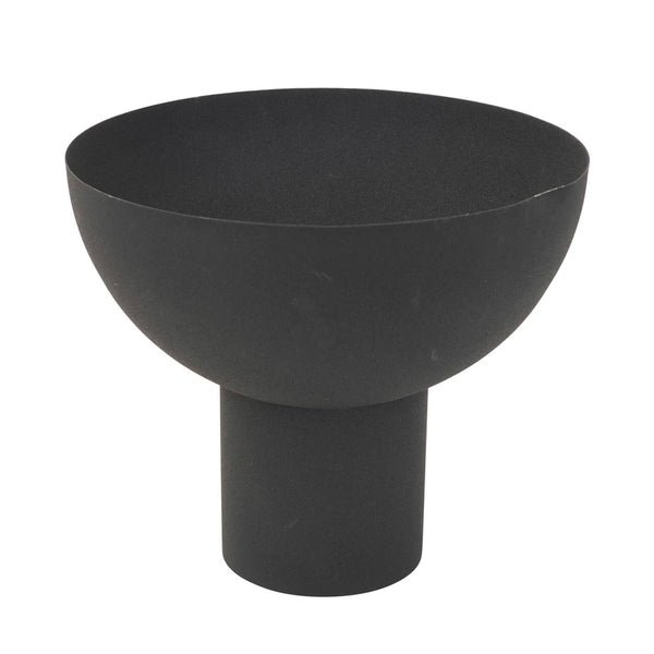 Black Decorative Metal Footed Bowl