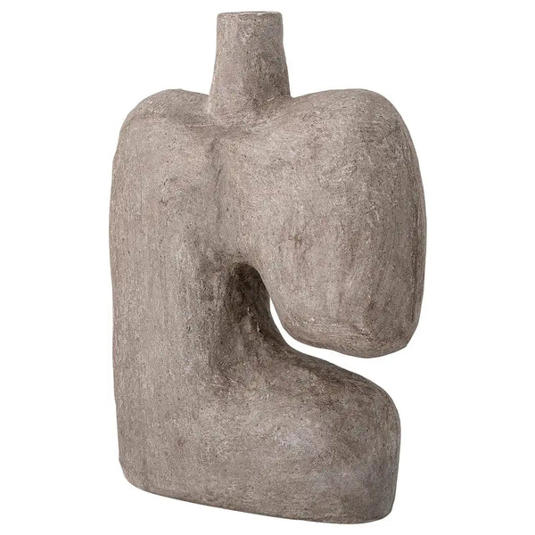 Distressed Handmade Paper Mache Vase
