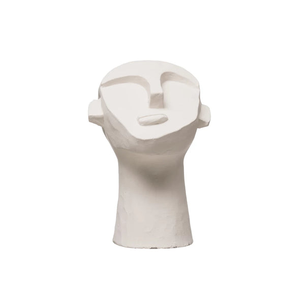 Cement Face Sculpture