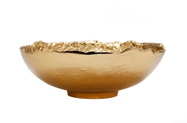 Gold Bark Raw Edged Bowl