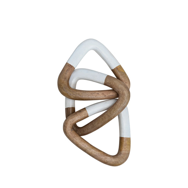 Mango Wood Chain Décor - 3 Links
