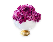 Load image into Gallery viewer, White Glass Bowl With Gold Base
