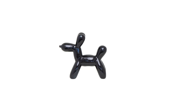 Black Mini Balloon Dog Bank - 7.5”