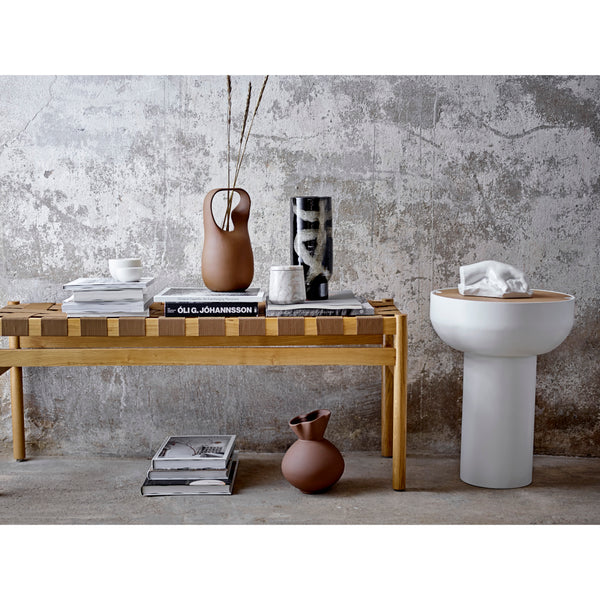 Brown Stoneware Vase