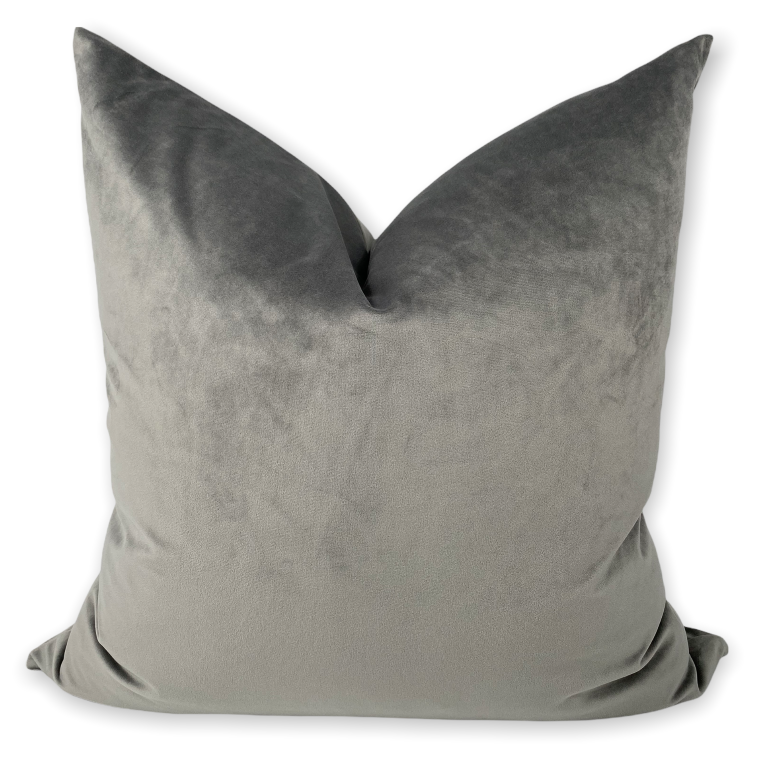 Gray velvet throw discount pillows