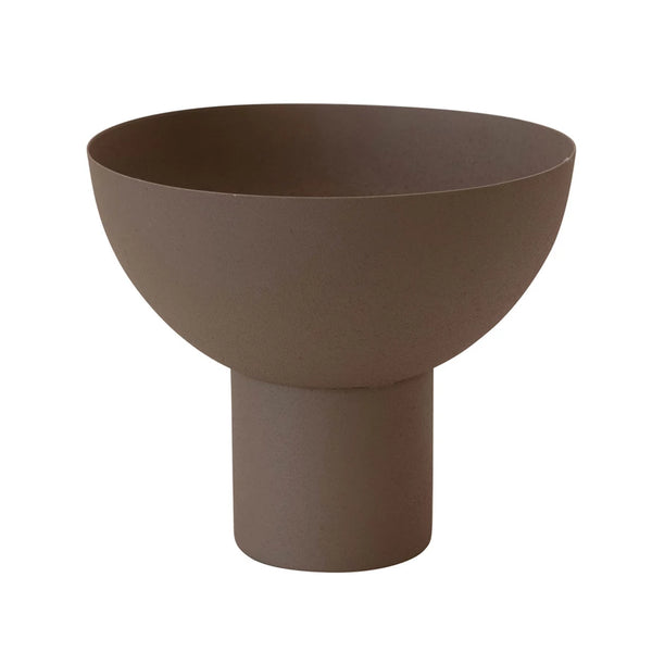 Decorative Metal Footed Bowl - 8