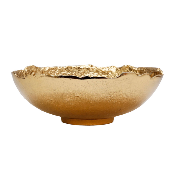 Gold Bark Raw Edged Bowl