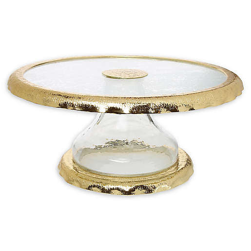 Gold store Edge Glass Cake Stand