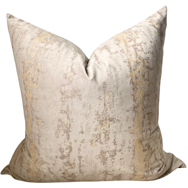 Taupe Abstract Pillow