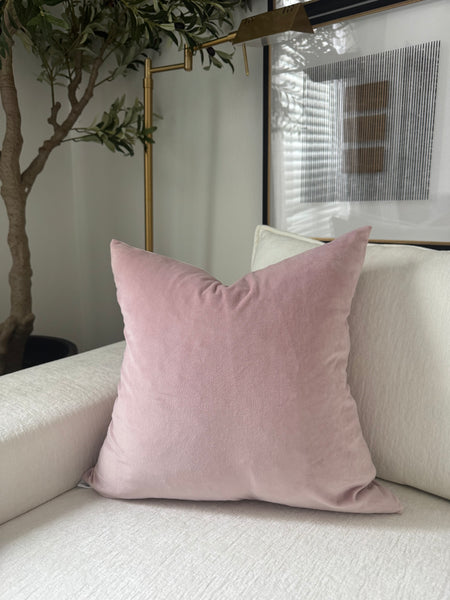 Light Pink Velvet Pillow