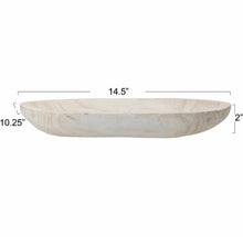 Load image into Gallery viewer, Hand-Carved Paulownia Wood Bowl
