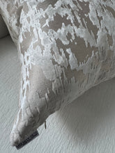 Load image into Gallery viewer, Ivory Abstract Jacquard-Velvet Pillow
