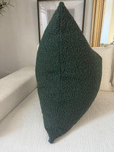 Load image into Gallery viewer, Forest Green Bouclé Pillow
