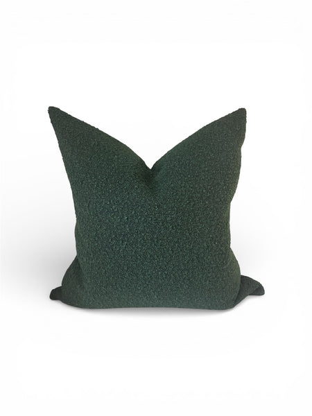 Forest Green Bouclé Pillow