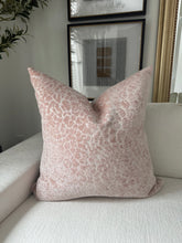 Load image into Gallery viewer, Pink Leopard Velvet Cut Pillow

