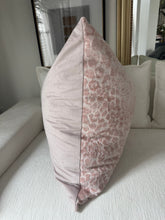 Load image into Gallery viewer, Pink Leopard Velvet Cut Pillow
