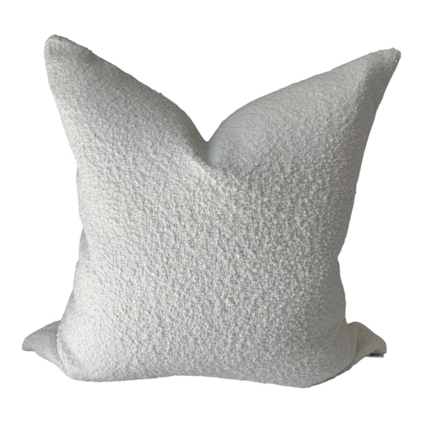 White Bouclé Pillow