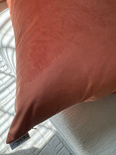 Load image into Gallery viewer, Peach Velvet Pillow
