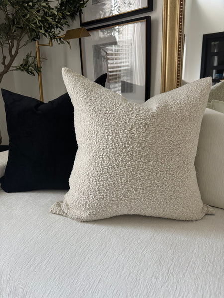 Natural Eggshell Bouclé Pillow