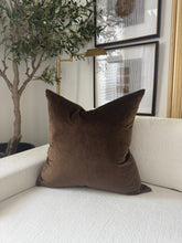 Load image into Gallery viewer, Cocoa Velvet Pillow
