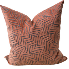 Load image into Gallery viewer, Rust Velvet Cut Pillow
