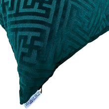 Load image into Gallery viewer, Forest Green Luxe Velvet Cut Pillow
