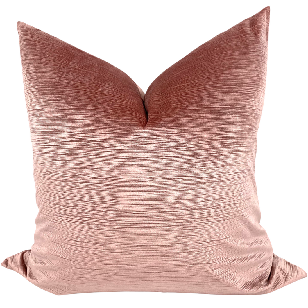 Blush - Textured Velvet Pillow