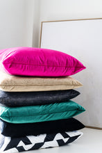 Load image into Gallery viewer, Magenta Luxe Velvet Pillow
