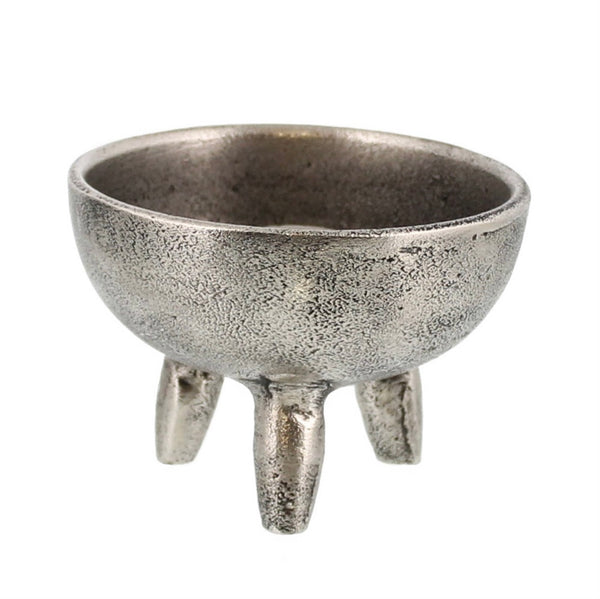 Taper Candle & Incense Holder - Silver