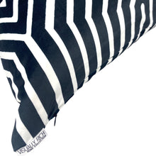 Load image into Gallery viewer, Black Maze Abstract Pillow
