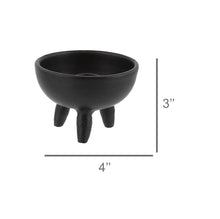 Load image into Gallery viewer, Taper Candle &amp; Incense Holder - Black
