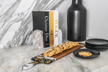 Load image into Gallery viewer, Acacia Resin Cheeseboards - Black/White/Gold (5 Size Options)
