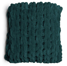Load image into Gallery viewer, Peacock Chenille Chunky Knit Throw
