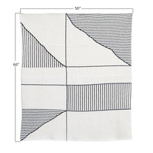 Load image into Gallery viewer, Abstract Cotton Knit Throw
