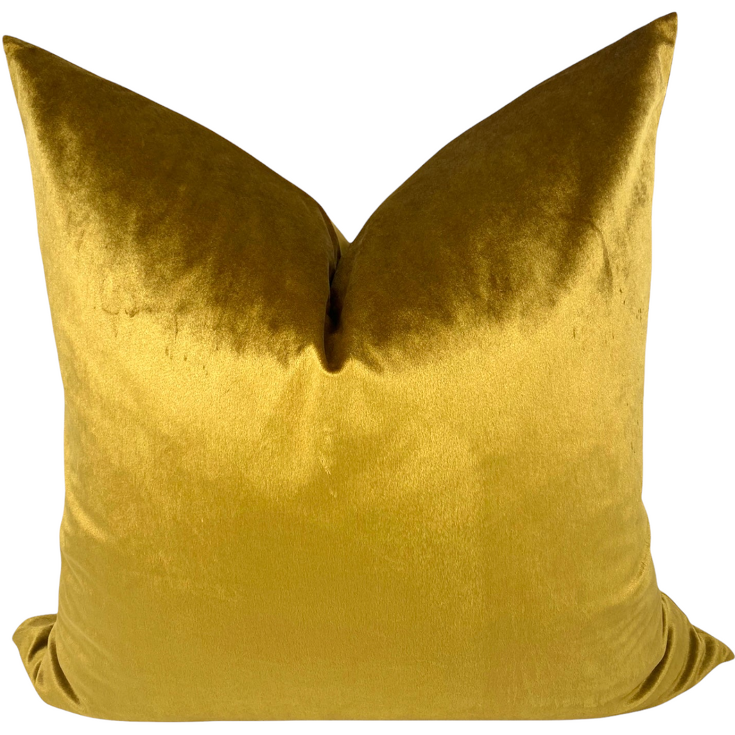 24K Gold Luxe Velvet Pillow