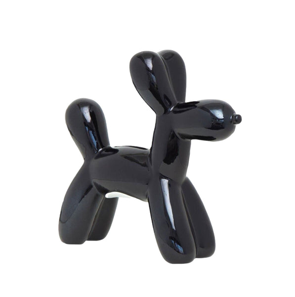 Black Mini Balloon Dog Bank - 7.5”