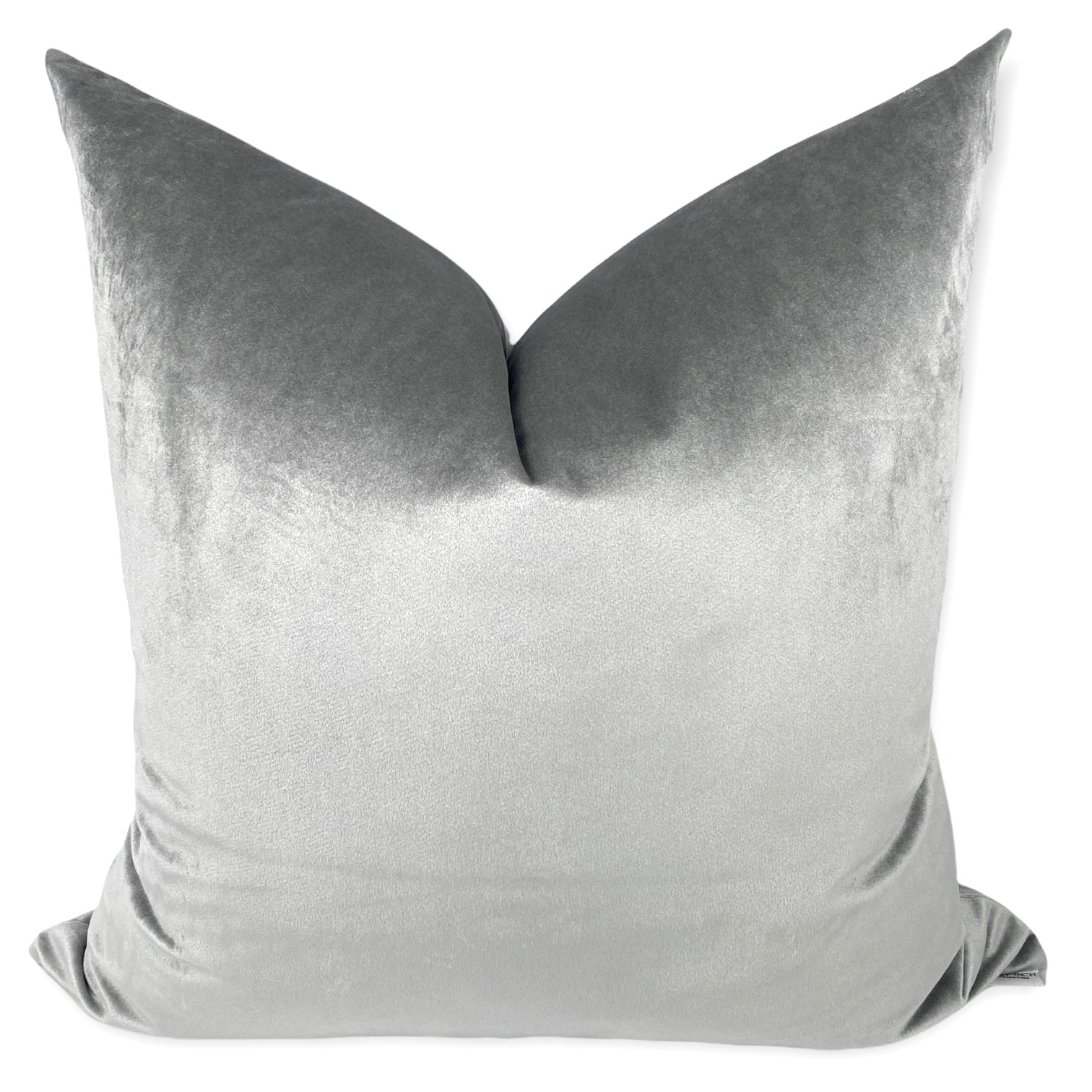 Silver 2024 velvet pillow