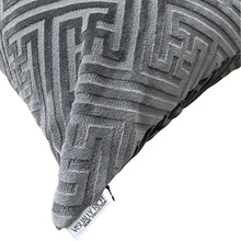 Load image into Gallery viewer, Gray Luxe Velvet Cut Pillow
