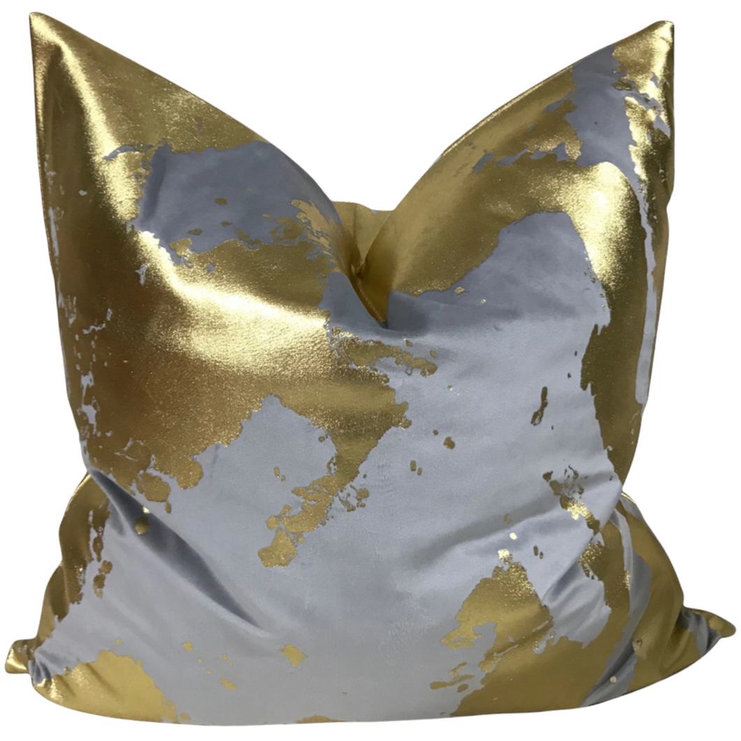 Gold velvet throw pillows clearance