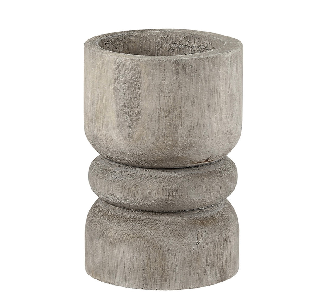Grey Succulent Pillar (Size Options)